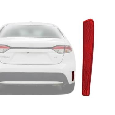 Imagem de Refletor de para-choque traseiro de substituição APA para 2020 2021 2022 Corolla Sedan EUA e Japão Construído lado direito do passageiro 8191002200 8191012130 TO1185116 TO1185113 CAPA