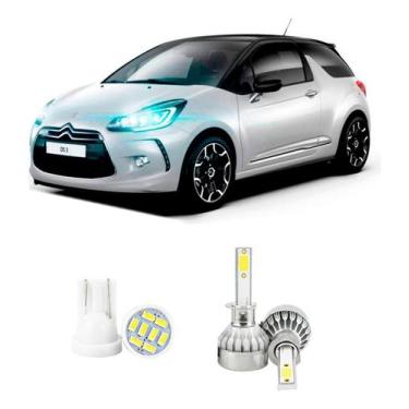 Imagem de Lampada Led Farol Baixo Citroen Ds3 2013 A 2016 20000lm - V10, Branco