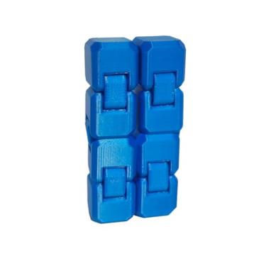 Imagem de Cubo Infinito Magico Fidget Anti Stresse Ansiedade Diversas Cores Presente Coordenação (Azul)