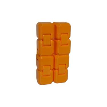 Imagem de Cubo Infinito Magico Fidget Anti Stresse Ansiedade Diversas Cores Presente Coordenação (Laranja)