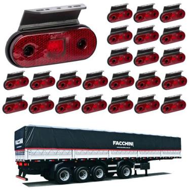 Imagem de 24 Lanterna Lateral Facchini LED Rubi C/ Supt. - Fio - DW Componentes