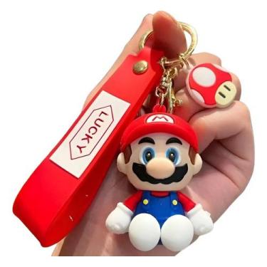 Imagem de Chaveiro 3d Mario Bros Personagem Chave Carro Bolsa Coleção Pingente