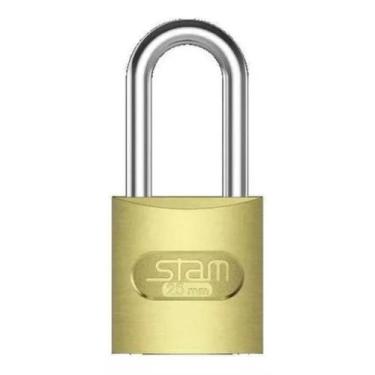 Imagem de Cadeado Zamac E-Coat Haste Média Stam, 25mm
