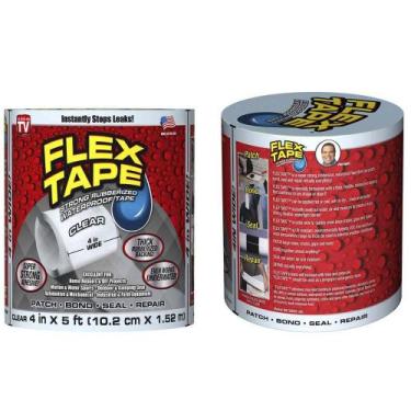 Imagem de Fita Adesiva Flex Tape A Prova D'Agua Cola Tudo Vazamentos - Economia 