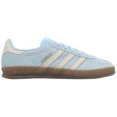 Imagem de Adidas Originals Gazelle Tênis feminino para uso interno, Goma azul-celeste transparente, 37