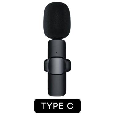 Imagem de Microfone Lapela Sem Fio Para Android Usb C Qualidade De áudio Impecável!