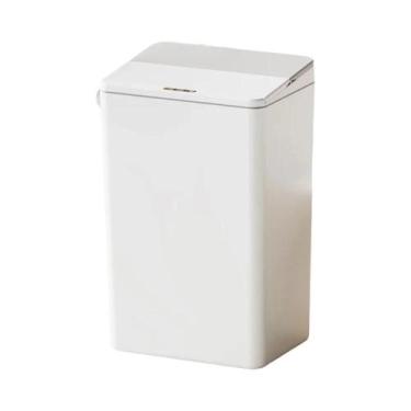 Imagem de Lixeira De Indução Grande De 17L Com Luz Noturna Tipo C Recarregável L