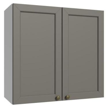 Imagem de Armário Aéreo 70 Cm 2 Portas Branco/cinza Vik Madesa