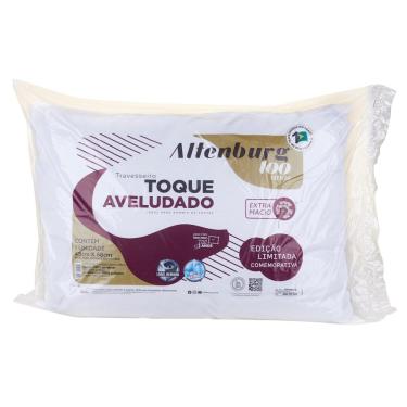 Imagem de Kit 4 Travesseiros 48x68cm Toque Aveludado Altenburg