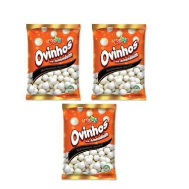 Imagem de Amendoins De Ovinho Com Casca Crocante Tradicional De 600g - Kuky