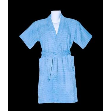 Imagem de Roupão de Banho Briza Atoalhado Infantil 100% Algodão Manga Curta (401