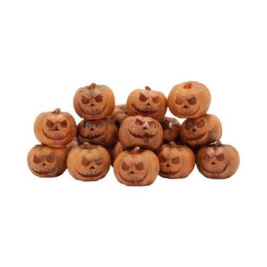 Imagem de Conjunto de 20 Artesanatos de Abóbora de Halloween em Resina - Bonsai 
