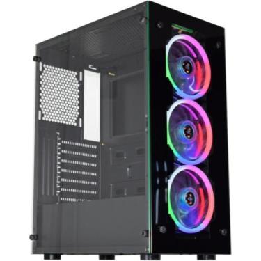 Imagem de Gabinete Gamer Kmex WIND Led RGB - CG10H3