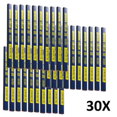 Imagem de Kit 30 Lápis Carpinteiro E Marceneiro Para Marcações Irwin