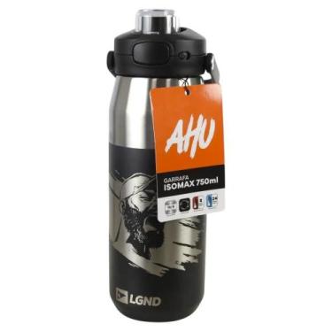 Imagem de Garrafa Térmica Inoxidável AHU Legendários 750ml - Preta - NAUTIKA