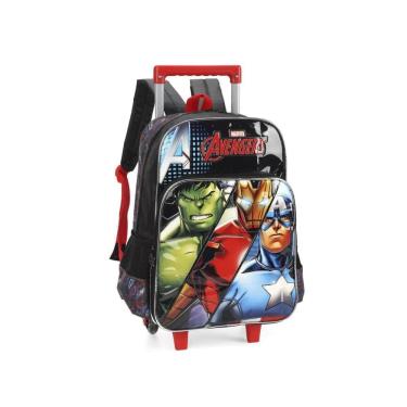 Imagem de Mochila de Rodinhas Luxcel Avengers Vermelho 41x30x14cm