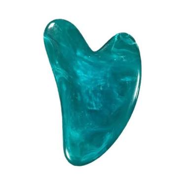 Imagem de Placa De Massagem Gua Sha Rosa Jade Para Rosto, Pescoço, Costas E Corp
