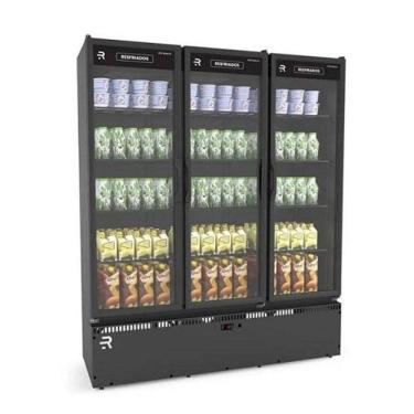 Imagem de Auto Serviço Vanguard Resfriados 3 Portas Preto 0 a 7ºC ASVR3P PR_PR 220V  Refrimate