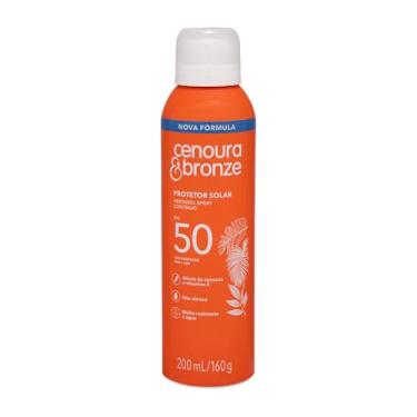 Imagem de Protetor Solar Aerossol Spray FPS 50 Cenoura & Bronze 200ml