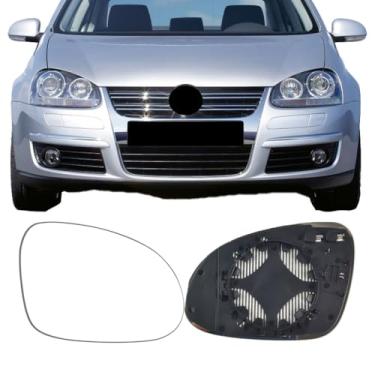Imagem de Vidro de substituição do espelho lateral do passageiro para VOLKSWAGEN Jetta 2005-2010, para VOLKSWAGEN Passat 2005-2010, vidro retrovisor direito aquecido para VW Jetta, para VW Passat 2005 2006 2007