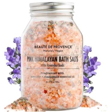 Imagem de Sal de banho Beaute DE Provence rosa Himalaia com lavanda 100mL