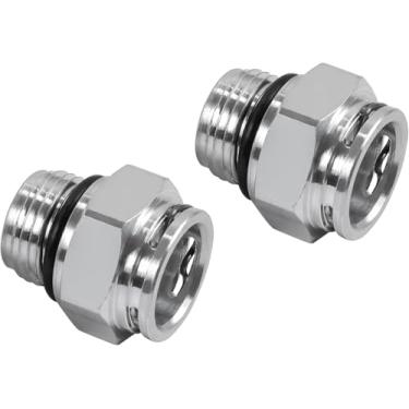 Imagem de MobiWheels Conector do tubo do refrigerador de óleo compatível com Dodge compatível com Chrysler, compatível com Jeep, substitui 52108844AA 52854784AA encaixe de linha de resfriamento de transmissão