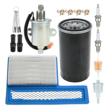 Imagem de Carbman Bomba de combustível elétrica 149-2620 E11015, filtro de ar 140-3116 e kit de filtro de óleo 122-0836 compatível com geradores Onan RV QG 5500 7000 HGJAA HGJAB HGJAC Marquis Gold/RV QG Marquis