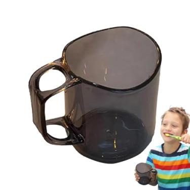 Imagem de Copos de escova de dentes para banheiros, Copo porta escova de dentes, Copo inquebrável para banheiro, Copo curvo da escova de dentes do banheiro, copo de água do agregado familiar para o banheiro, co