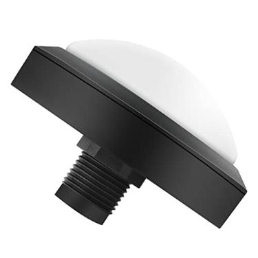 Imagem de AYNEFY Botão de Enorme de 100 Mm Com LED e Microinterruptor, Plástico Durável e Metal, Ideal para Consoles de Jogos e Máquinas de Venda Automática (100#-branco+interruptor de três pernas+luz LED)