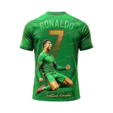 Imagem de Camisa De Futebol 3D Impressa Do Ronaldo Para Meninos, T-shirt De Trei