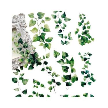 Imagem de Adesivos De Folhas De Plantas 20 Peças Decorativas Para Caderno Scrapb