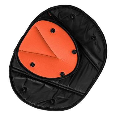Imagem de ZJchao Ajustador de Cinto de Segurança para Crianças Capa de Segurança para Assento de Carro Almofada de Alça de Arnês 0,3 Mm Esponja Composta Retardadora Lavável à Prova de (Laranja)