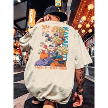 Imagem de Camiseta Streetwear Dragon Família Z Goku Gohan Pan Anime - DM Clothin