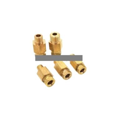 Imagem de Tubo de virola de compressão encaixe de compressão 4 6 8 mm conector de tubo OD máquina-ferramenta lubrificação latão encaixe de tubo de óleo (6 mm, M10 x 1)