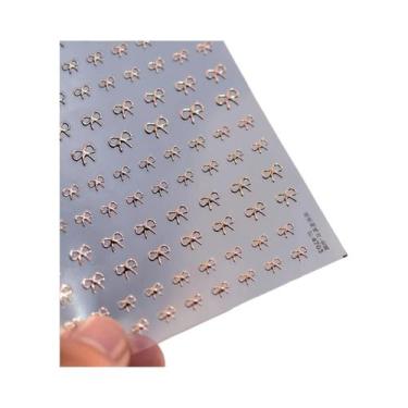 Imagem de Adesivos De Unha Kawaii Mini 5D Com Diamantes E Laços Japoneses Para A