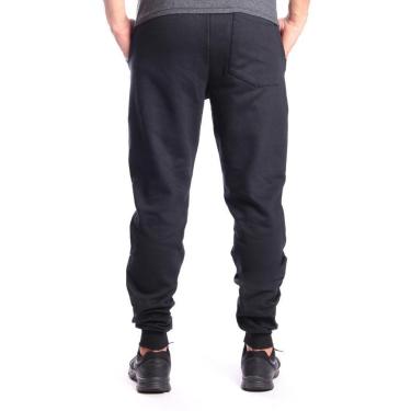 Imagem de Calça Ox Silver Moletom Flanelada com Punho Casual Masculina-Masculino