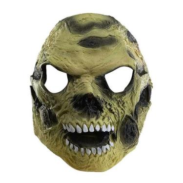 Imagem de Mask Green Alien Headgear Haunted House Latex Cosplay - yiweisai