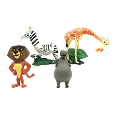 Imagem de Brinquedo de boneco colecionável: girafas de Madagascar, 4 peças - Yiw