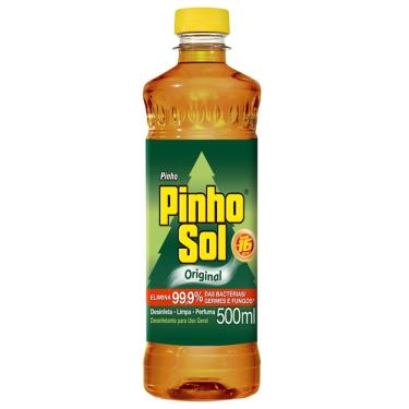 Imagem de Desinfetante Pinho Sol Original 500ml Antibacteriano Elimina 99,9%