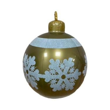 Imagem de Bola Inflável Gigante De Natal De 60cm Para Decoração De Jardim, Balão