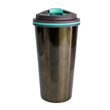 Imagem de Copo Térmico Em Aço Inox Com Tampa 450ml - Interponte, Chumbo