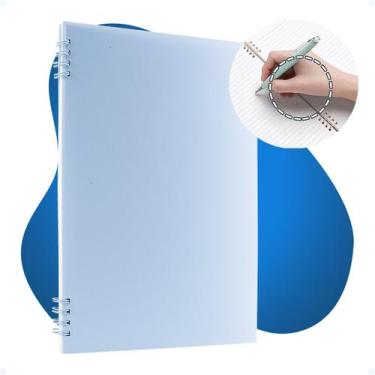 Imagem de Caderno Pautado De Anotações Capa Mole Transparente 80 Folha - Decore 