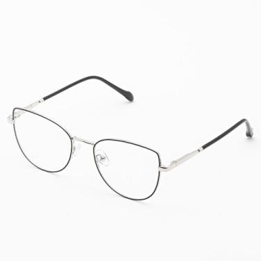 Imagem de Armação Óculos Grau Metal Feminina Gatinho  July - Óculos Sunrise, Pra