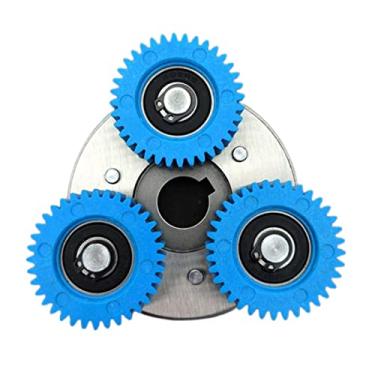 Imagem de YIJU Engrenagem planetária 36T com embreagem, embreagem de 70mm, peça sólida para veículo elétrico Motor elétrica, engrenagem de nylon azul