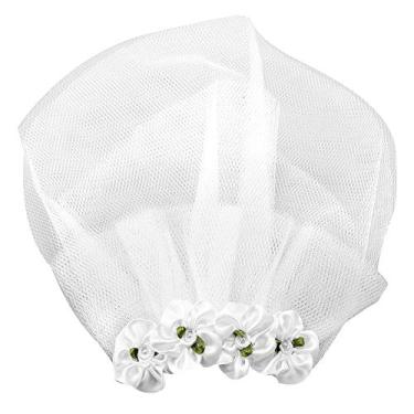 Imagem de GLOGLOW Véus de cachorro, véu de casamento para animais de estimação, fantasia de cachorro, acessórios de cabelo para festas de casamento, acessórios de cabelo (P)