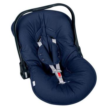 Imagem de Capa Para Bebê Conforto Com Protetor De Cinto Marinho - Batistela Baby