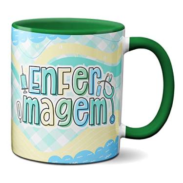 Imagem de Caneca Enfermeiro Profissional Enfermagem Profissão Saúde (Verde)