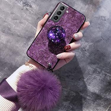 Imagem de Capa de diamante brilhante para Samsung Galaxy S22 S22Ultra S21 S20 S10 Plus Ultra FE A32 A13 A33 A53 A73 A52 A72 A12 A31 Capa Coque, Roxo, Para A22 4G