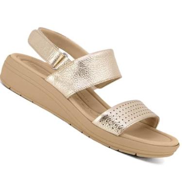 Imagem de Sandalia Usaflex Ak0509 Anabela Feminina