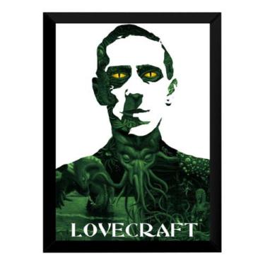 Imagem de Quadro Escritor H. P. Lovecraft Arte Cthulhu - Fanarte